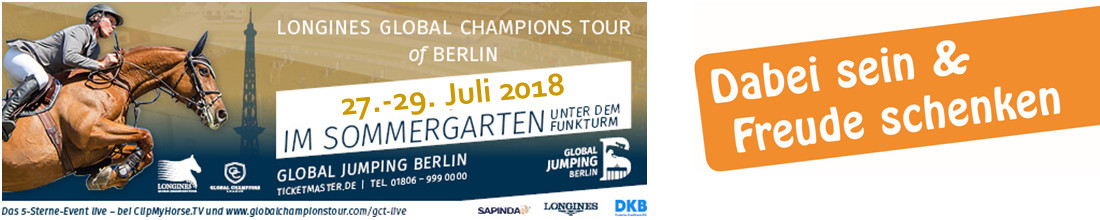 Global Jumping Berlin 2018 - Pferde für unsere Kinder e.V. präsentiert den "Ponyclub" Global Jumping Berlin 2018 - Pferde für unsere Kinder e.V. präsentiert den "Ponyclub"
