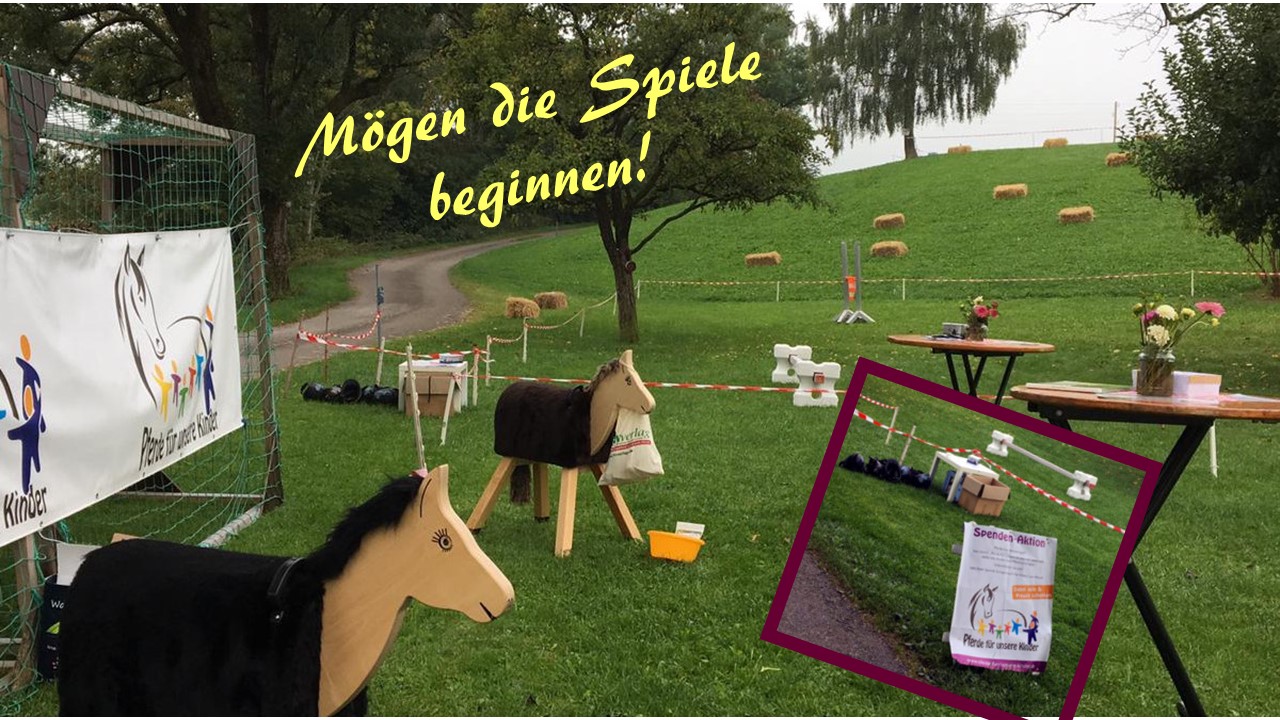 VonHier Hoffest Kinderprogramm Ponyhof Lutz 2018 - Pferde für unsere Kinder e.V. - Holzpferde