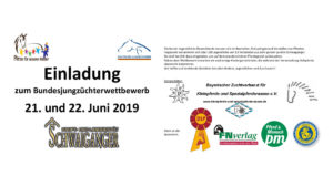 Deutschen Jungzüchter und Pferde für unsere Kinder e.V. laden zum 23. Bundesjungzüchterwettbewerb 2019 und Eltern-Kind-Tag im Haupt- und Landgestüt Schwaiganger ein