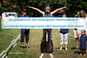 PfuKeV-Projekt 10.000 Holzpferde für Kindergärten - RFV Renningen-Malmsheim