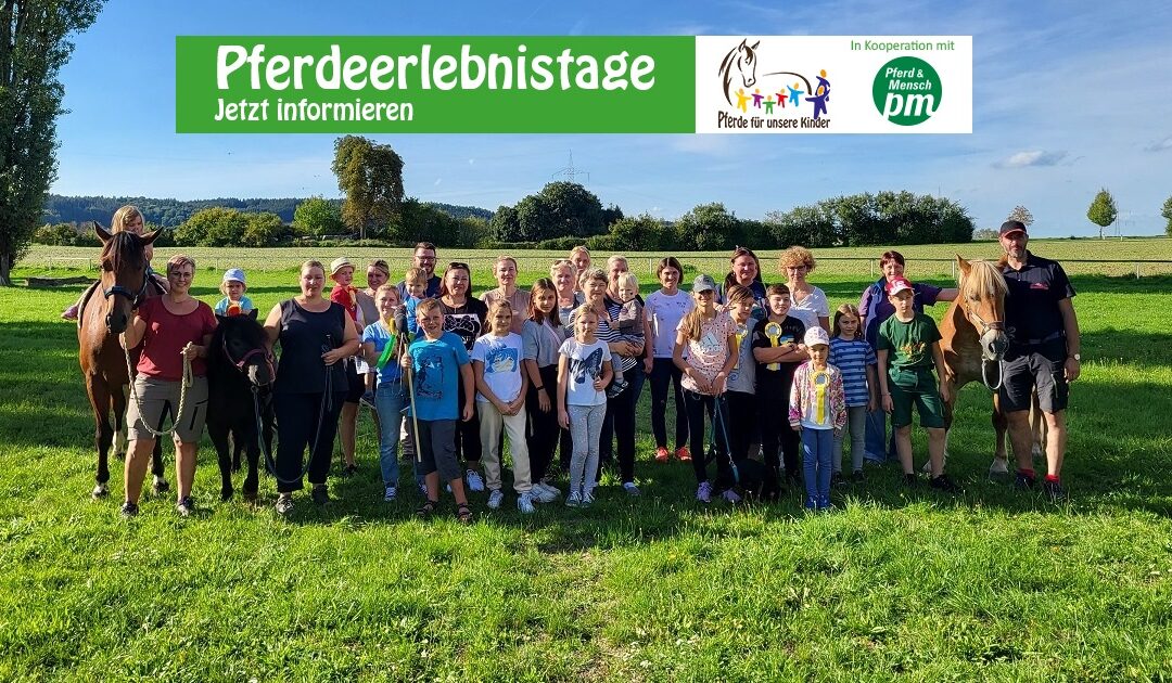 Ukrainische Kinder beim Pferdeerlebnistag des Pferdesportvereins in Achsheim